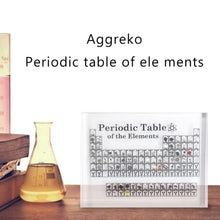 Load image into Gallery viewer, Acrylic Periodic Table Display Kids Teaching School Day Teachers Day Birthday Gifts Periodic Table Display with Real Elements S