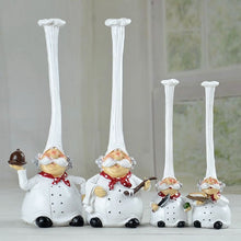 Load image into Gallery viewer, 2PCS/Set Chef Resin Crafts Home Decoration Kitchen Accessories Cake Bakery Chefs Resins Artesanato Manualidades chef accessories