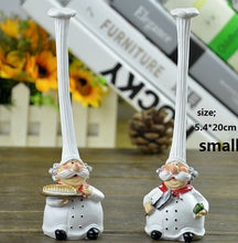 Load image into Gallery viewer, 2PCS/Set Chef Resin Crafts Home Decoration Kitchen Accessories Cake Bakery Chefs Resins Artesanato Manualidades chef accessories