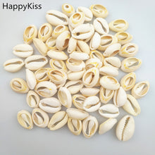 Load image into Gallery viewer, 50pcs 1.6-2cm Small Bulk Cut Beach Sea Natural Shell Conch Beads Cowry Cowrie Tribal Jewelery Craft Accessories holes DIY