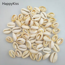 Load image into Gallery viewer, 50pcs 1.6-2cm Small Bulk Cut Beach Sea Natural Shell Conch Beads Cowry Cowrie Tribal Jewelery Craft Accessories holes DIY